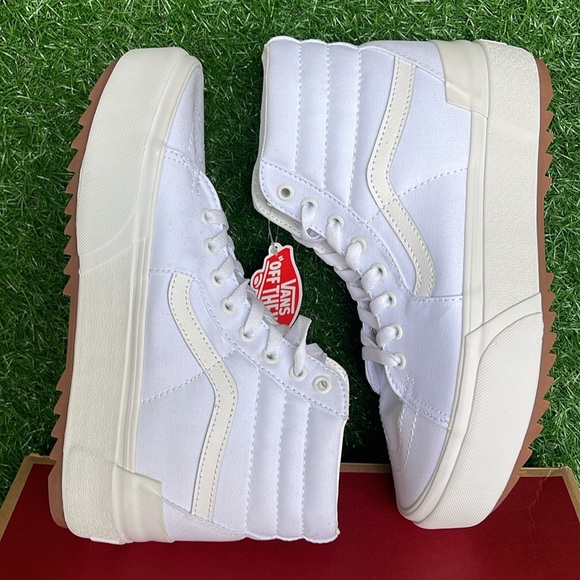 Vans WMNS Sk8-Hi Stacked (Canvas) True White
VN0A4BTWL5R Platforms Sneakers NIB - Picture 13 of 16